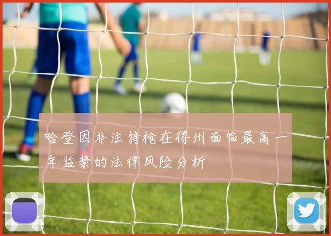 哈登因非法持枪在得州面临最高一年监禁的法律风险分析